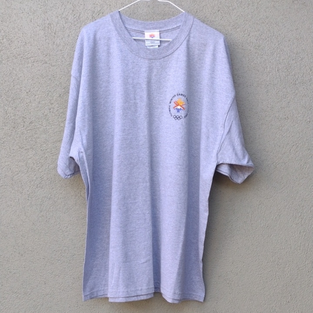 2002 Olympic Winter Games Salt Lake Gray T-Shirt Unisex XXL